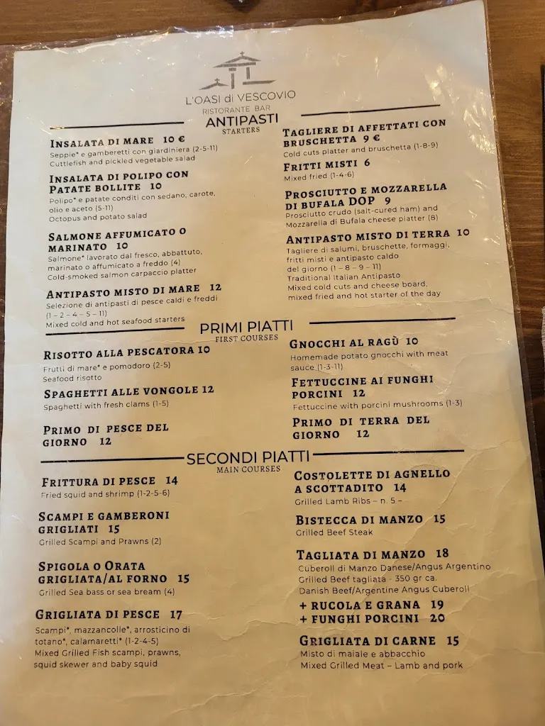 Menu_Ristorante L'Oasi di Vescovio_Torri in Sabina_image_1