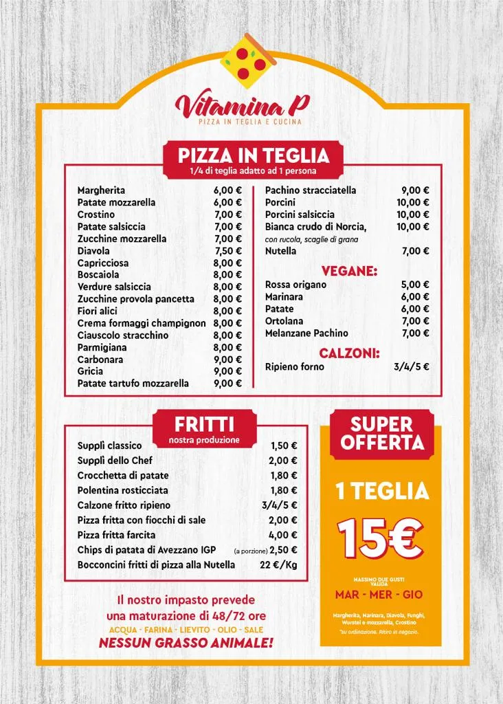 Menu_Pizzeria Tavola Calda Vitamina P_Tor Lupara_image_1