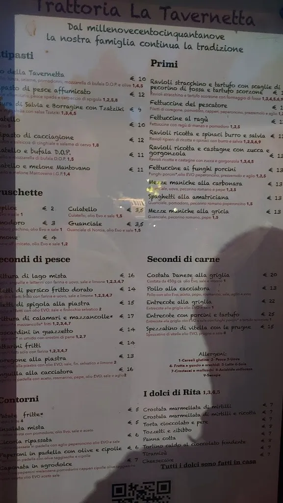 Menu_Trattoria La Tavernetta Trevignano Romano_Trevignano Romano_image_1