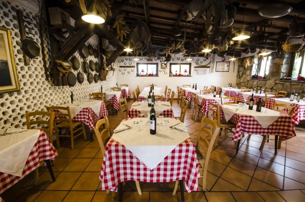 La Capanna del Buttero restaurant in Tarquinia