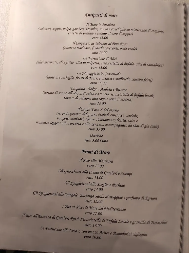 Menu_Ristorante Coco's_Tarquinia_image_2