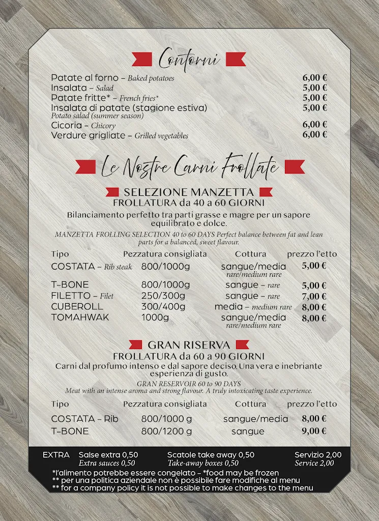 Menu_Bova's The Grill Steak House Tarquinia _Tarquinia_image_1