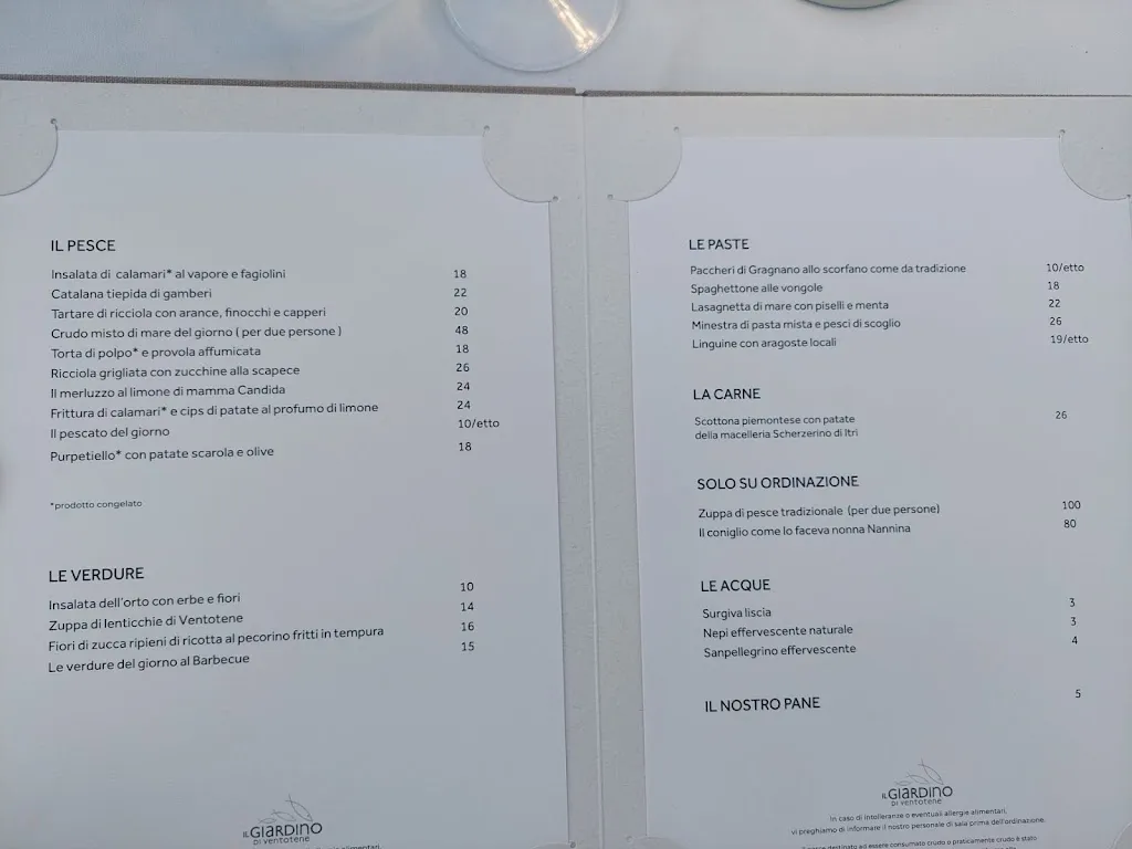 Menu_Ristorante Il Giardino_Ventotene_image_1