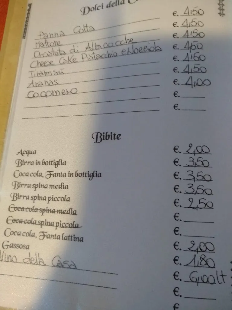 Menu_Trattoria Pizzeria 