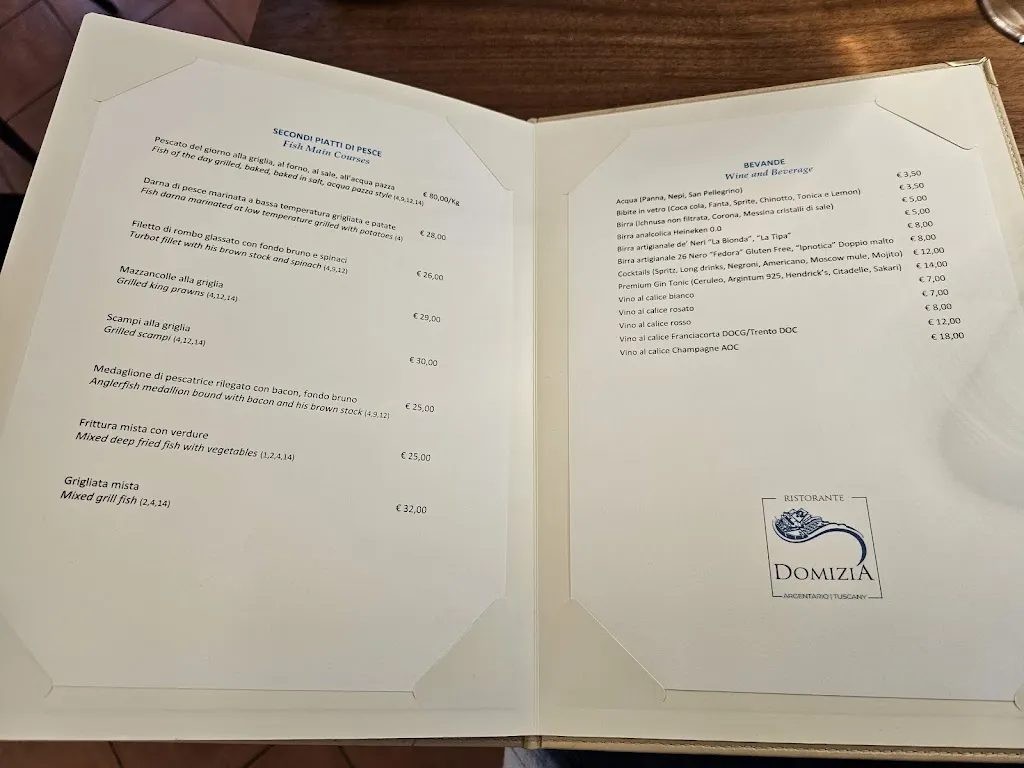 Menu_Ristorante Domizia_Villa Santo Stefano_image_1