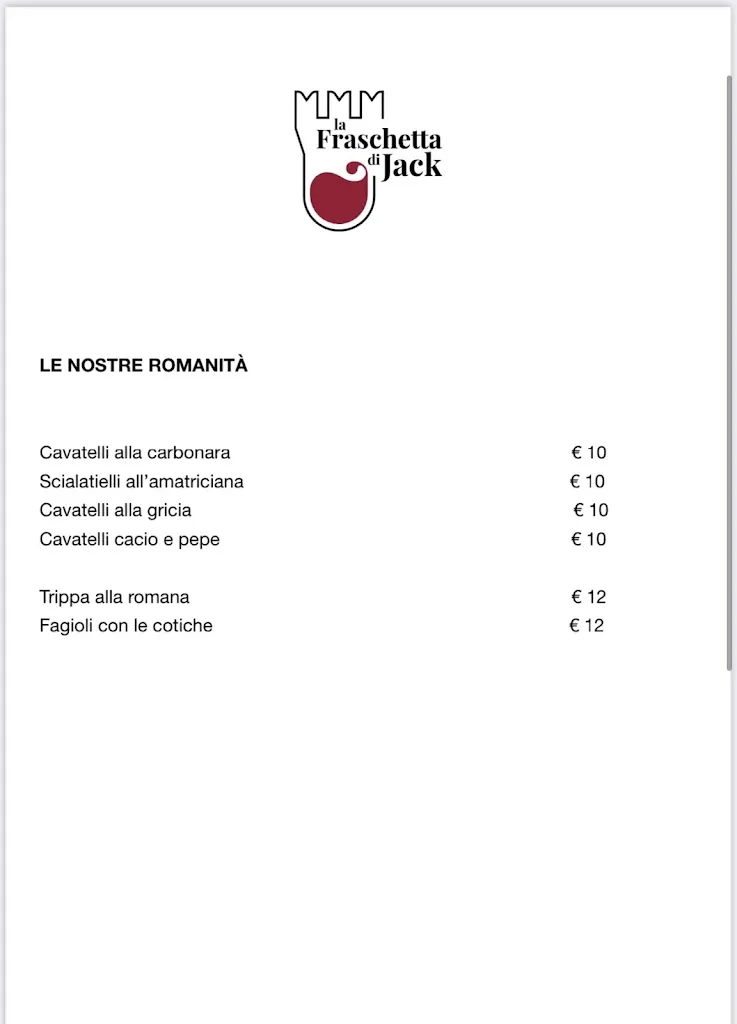 Menu_La Fraschetta Di Jack o Mela Stregata_Vitorchiano_immagine_3