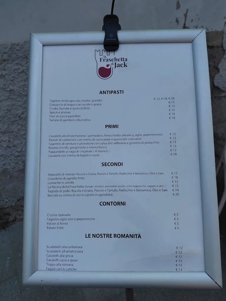 Menu_La Fraschetta Di Jack o Mela Stregata_Vitorchiano_immagine_4