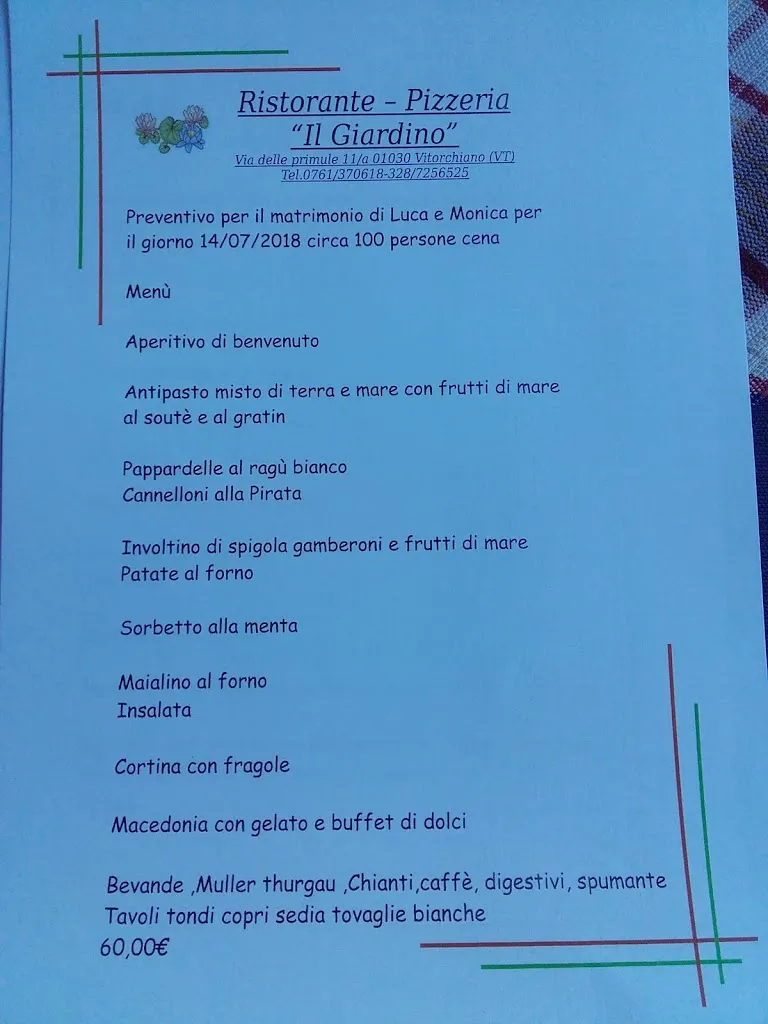 Menu_Ristorante Pizzeria Il Giardino - Sea Srl_Vitorchiano_image_2