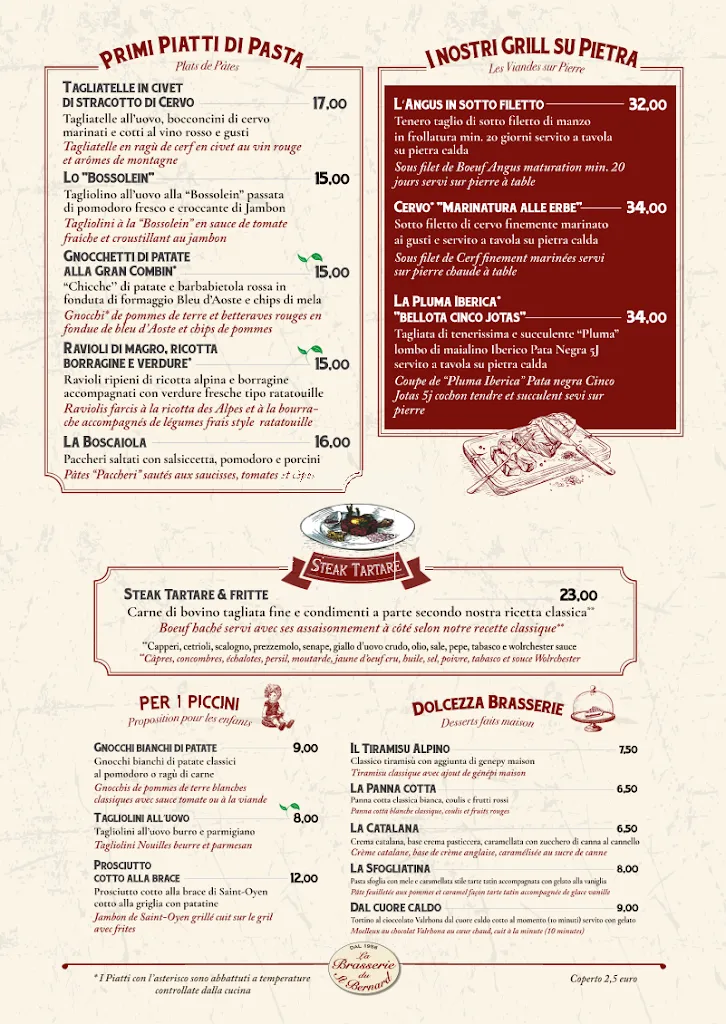 Menu_Brasserie du Saint Bernard_Etroubles_image_1