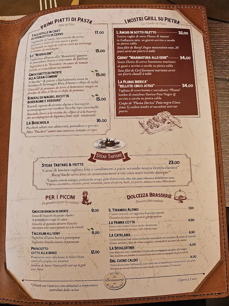 Menu_Brasserie du Saint Bernard_Etroubles_image_4