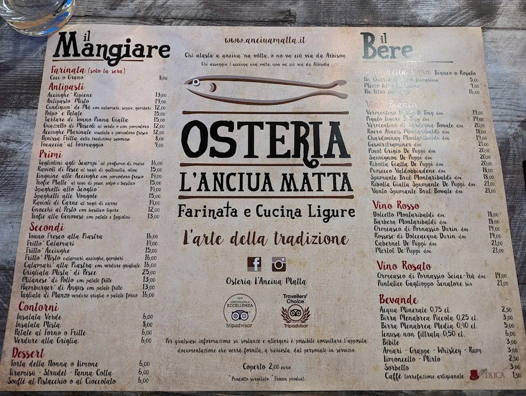 Menu_Osteria L'Anciua Matta_Albisola Superiore_image_2
