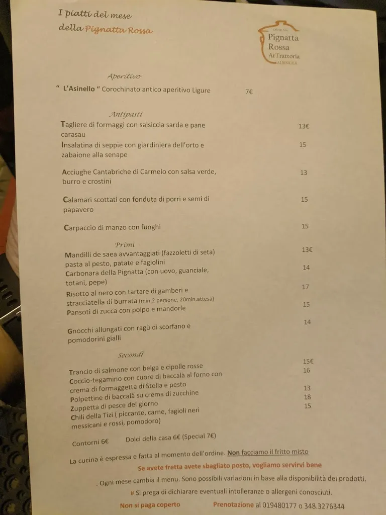 Menu_Pignatta Rossa Artrattoria_Albisola Superiore_image_3