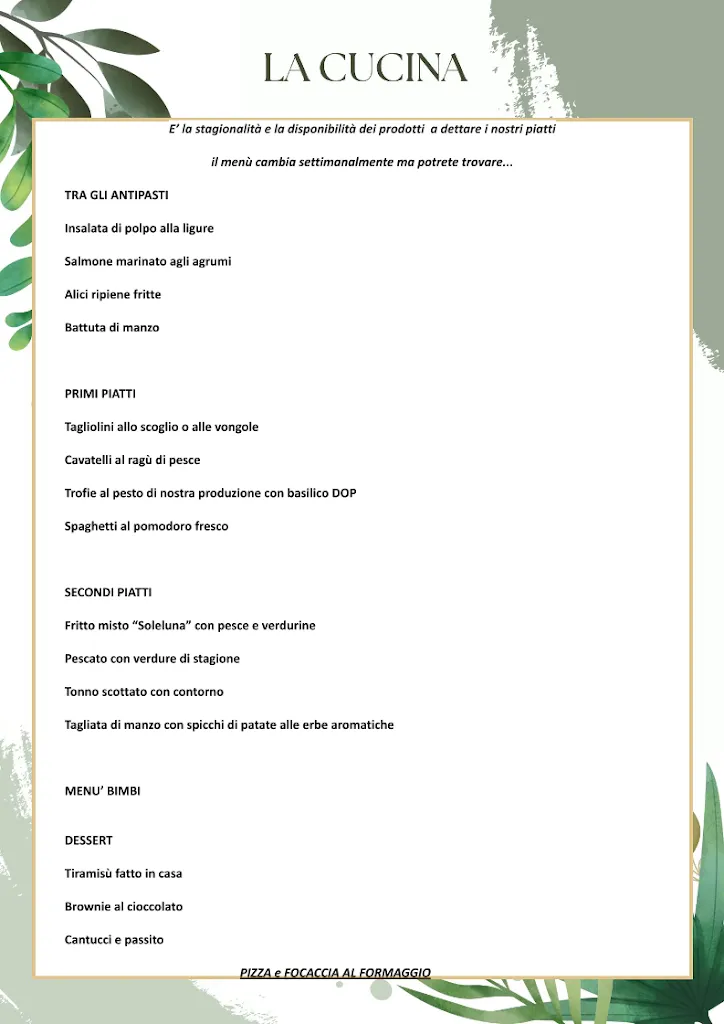 Menu_Soleluna Beach Village_Albisola Superiore_immagine_2