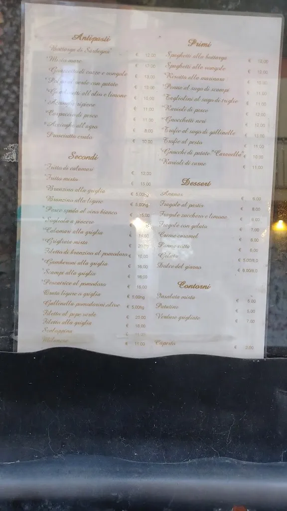 Menu_La Caravella_Albisola Superiore_image_1