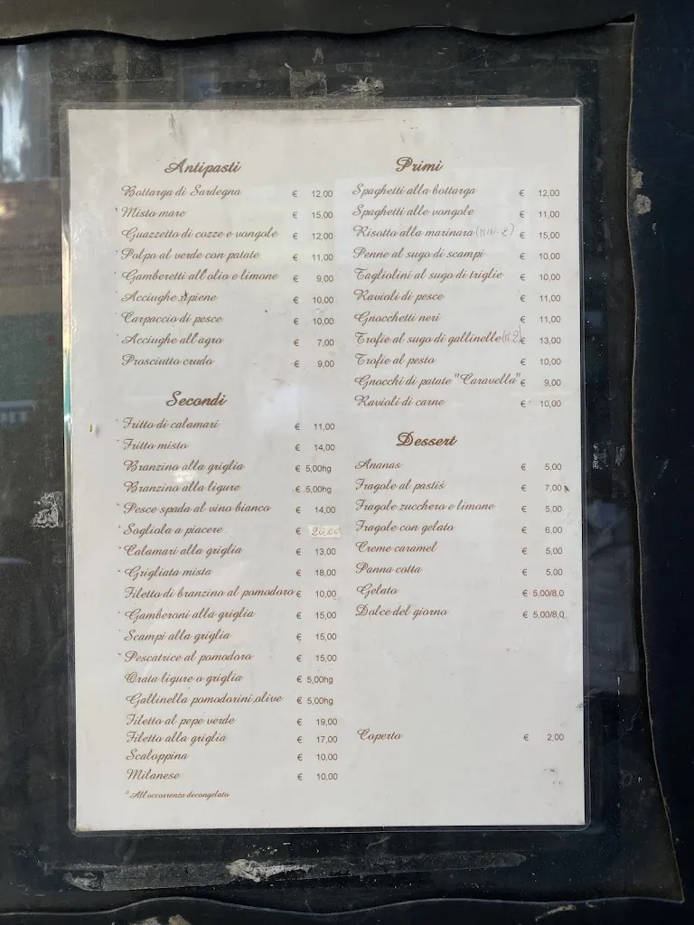 Menu_La Caravella_Albisola Superiore_image_4