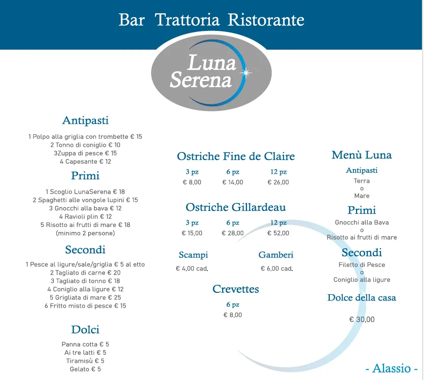 Menu_Bar Trattoria Ristorante Lunaserena_Alassio_image_3