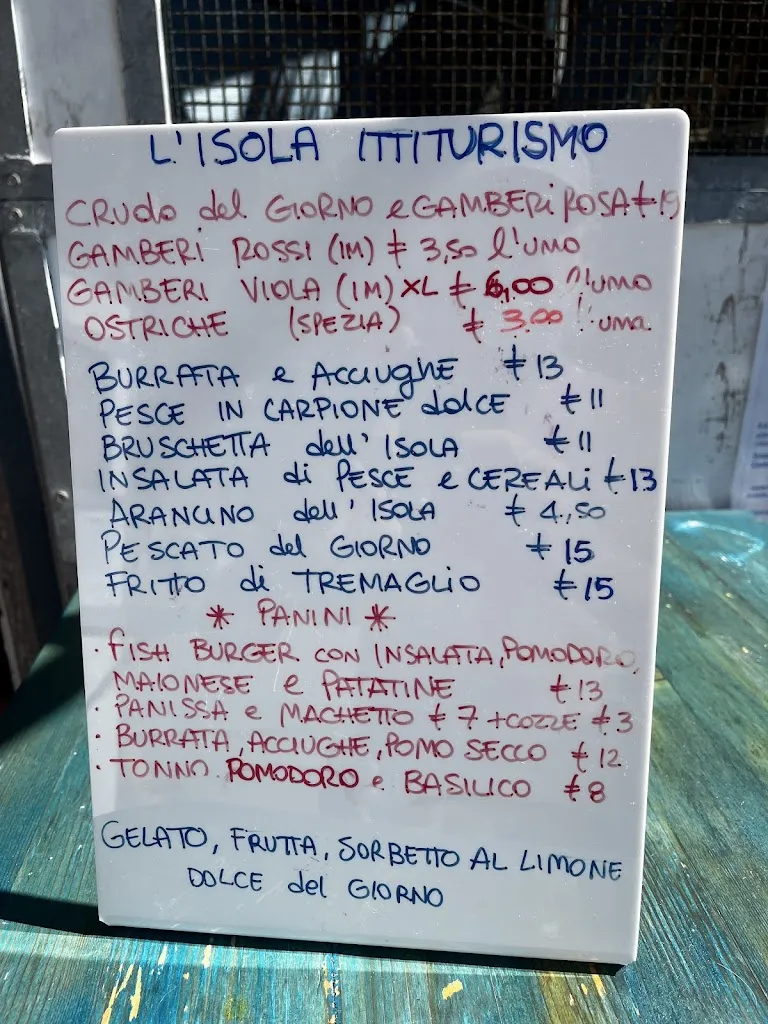 Menu_Ittiturismo L'Isola - Pescatori in cucina_Alassio_image_3