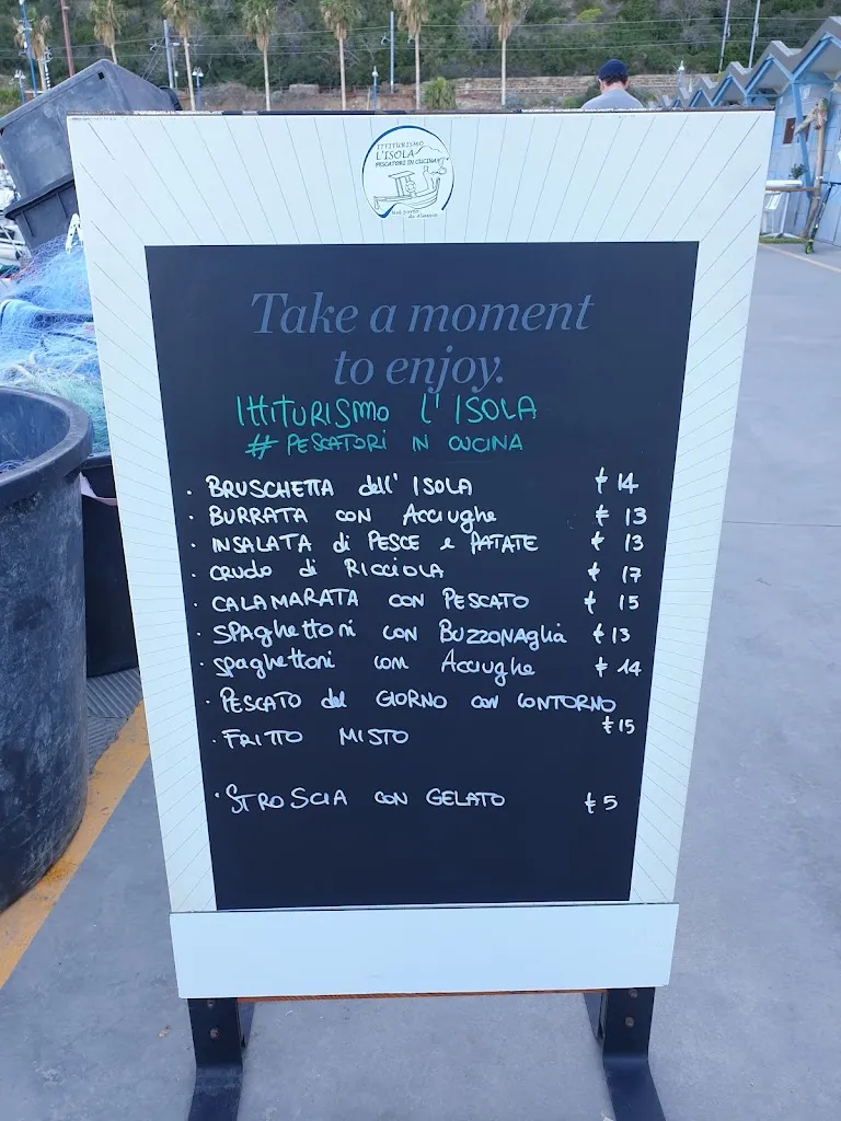 Menu_Ittiturismo L'Isola - Pescatori in cucina_Alassio_image_4