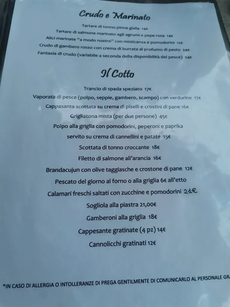 Menu_Atipico Ristorante Cruderia_Alassio_imagen_2