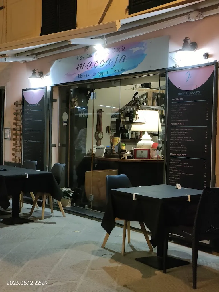 Osteria Maccaja restaurant in Alassio