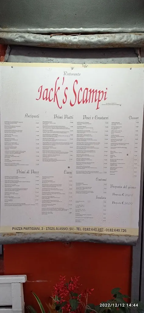 Menu_Jack'S Scampi_Alassio_immagine_3