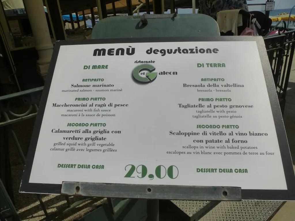Menu_Restaurant El Galeon Alassio, Savona_Alassio_immagine_3