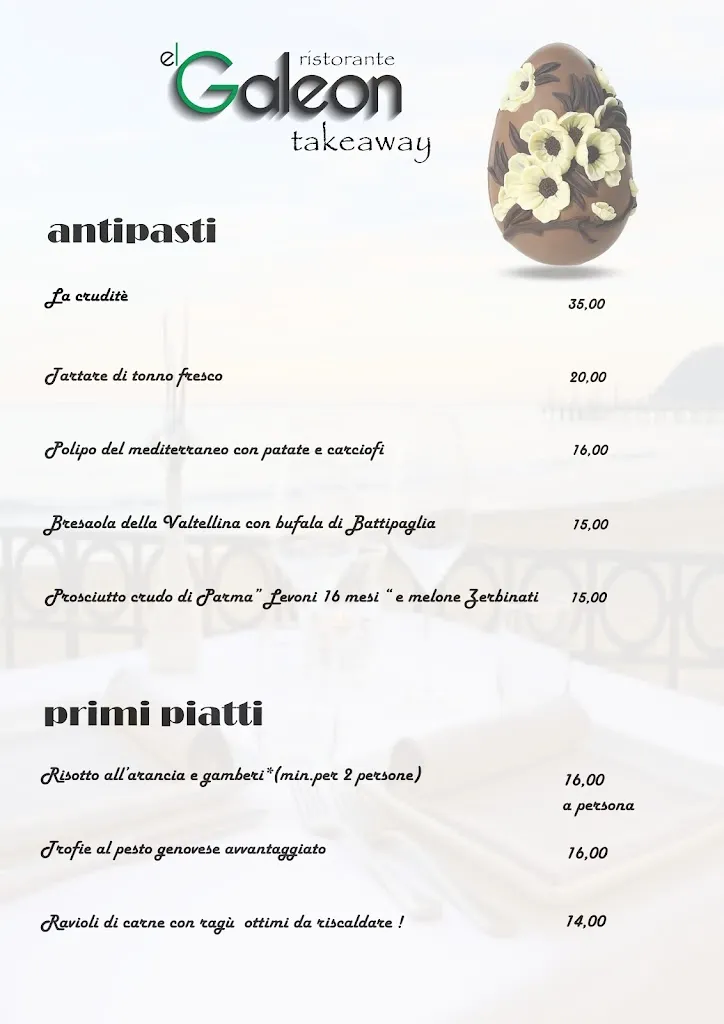 Menu_Restaurant El Galeon Alassio, Savona_Alassio_immagine_4