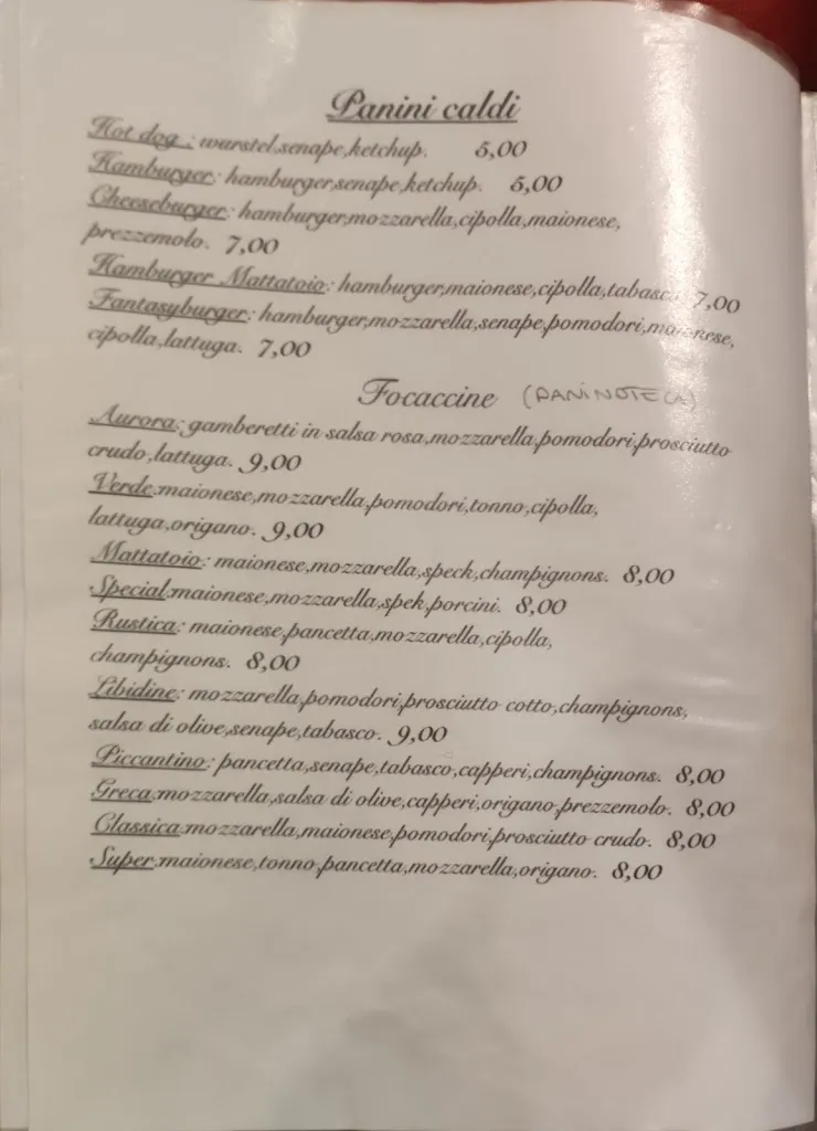 Menu_Il Mattatoio | Pizzeria forno a legna - Birreria - Paninoteca_Arcola_image_3