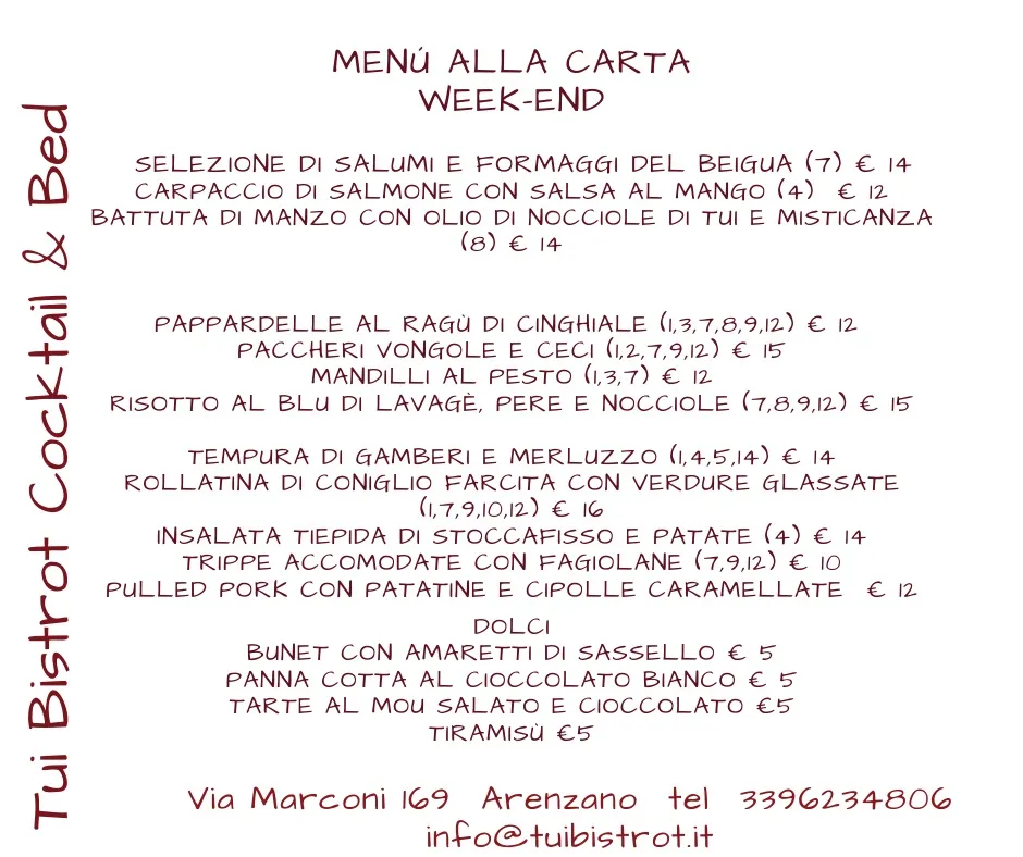 Menu_Tui Bistrot, Cocktail & Bed_Arenzano_image_4