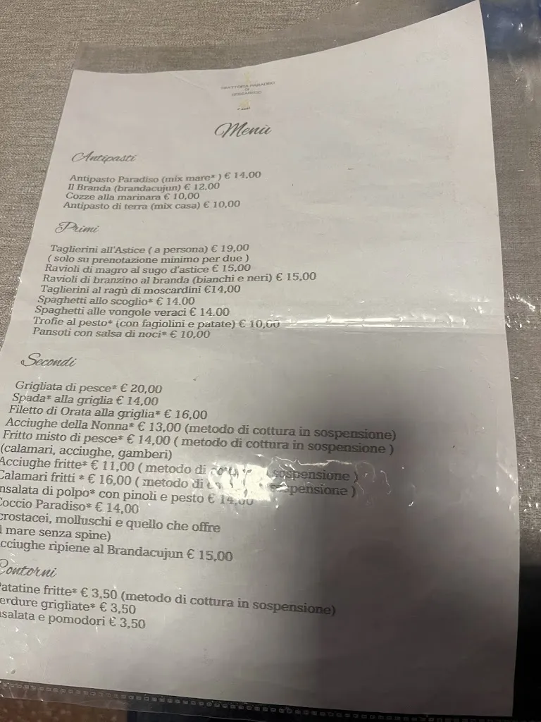 Menu_Trattoria Paradiso di Sessarego u Garbè_Bogliasco_image_3