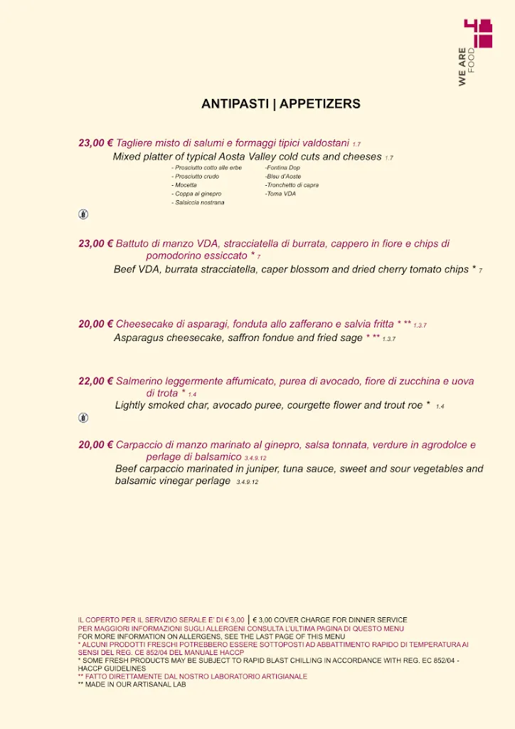 Menu_4810 We Are Food_Courmayeur_image_2