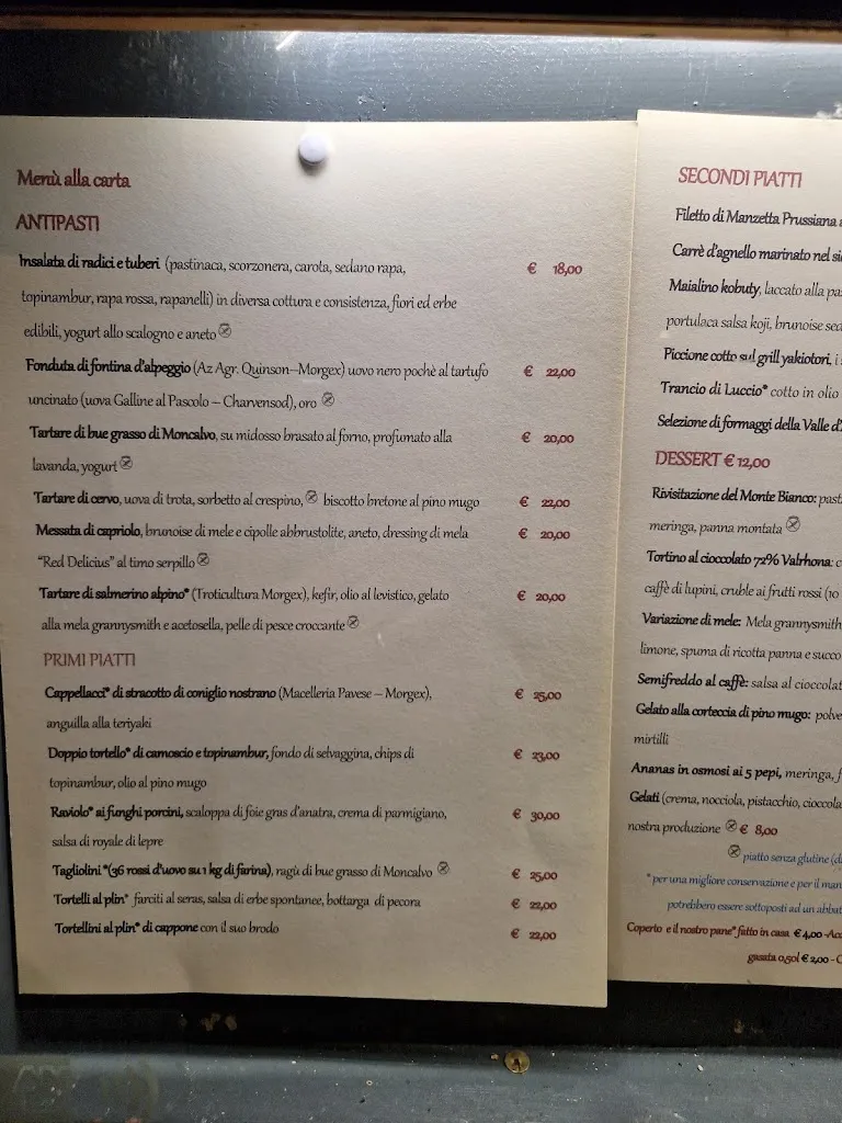 Menu_RESTAURANT PIERRE ALEXIS 1877_Courmayeur_immagine_3