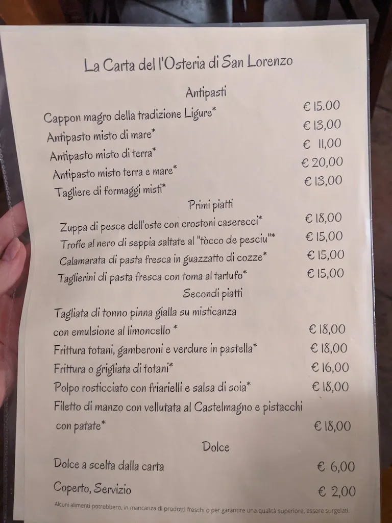 Menu_Osteria San Lorenzo_Boissano_immagine_4