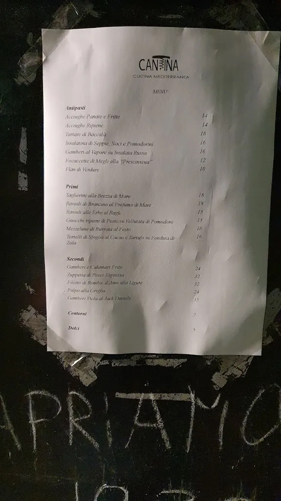 Menu_Kantina Ristorante_Bonassola_image_1