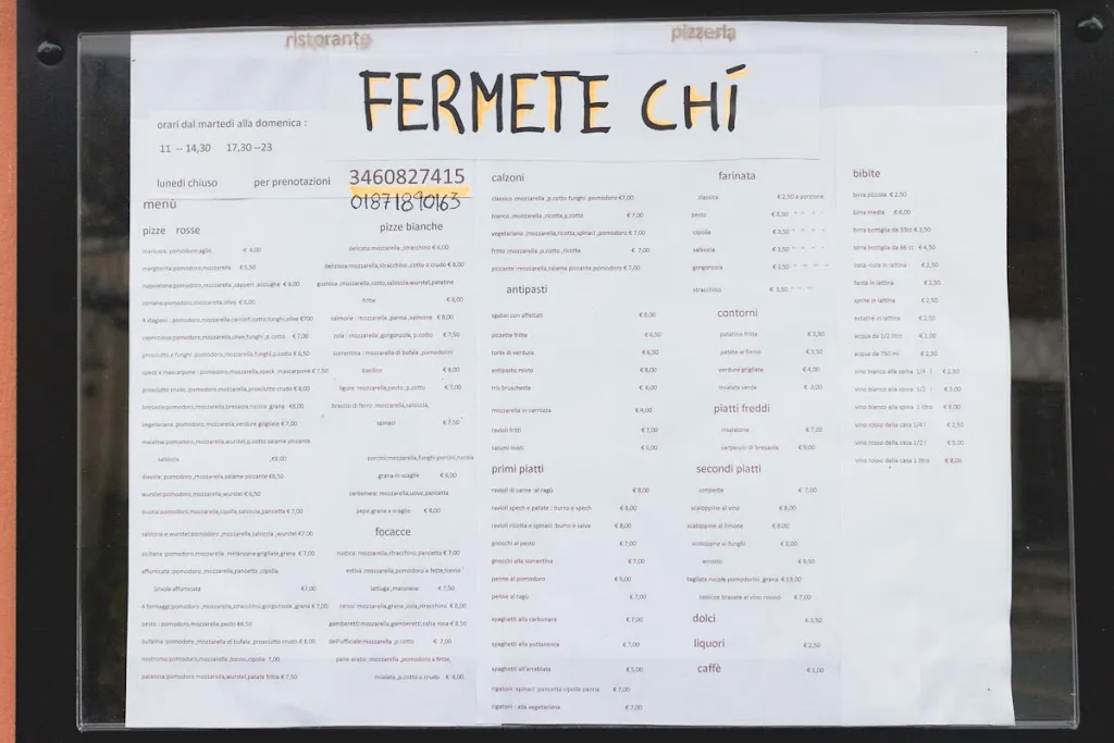 Menü_Ristorante Pizzeria “Fermete Chi”_Borghetto di Vara_Bild_2