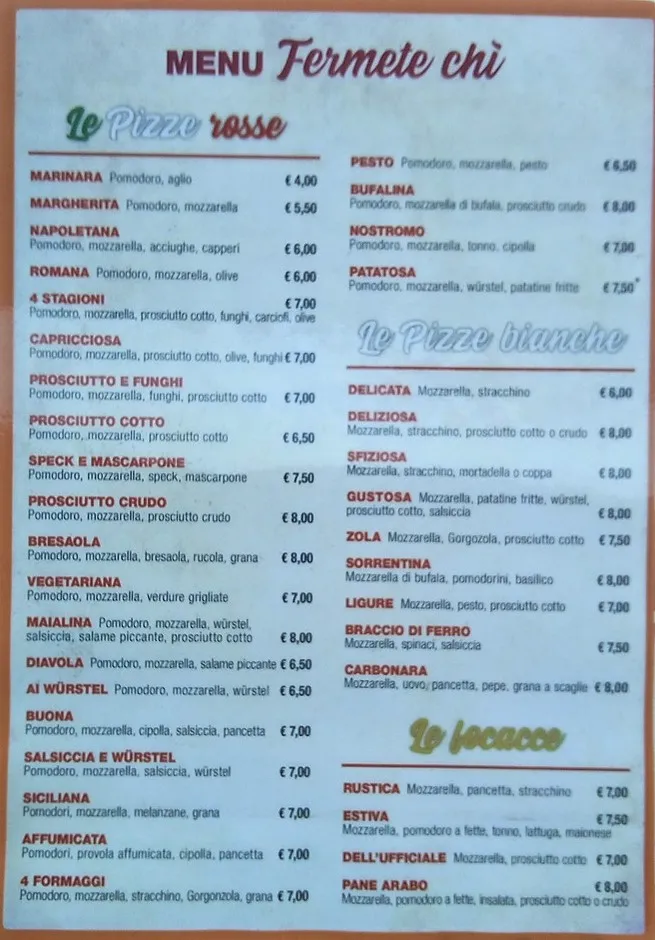 Menü_Ristorante Pizzeria “Fermete Chi”_Borghetto di Vara_Bild_3