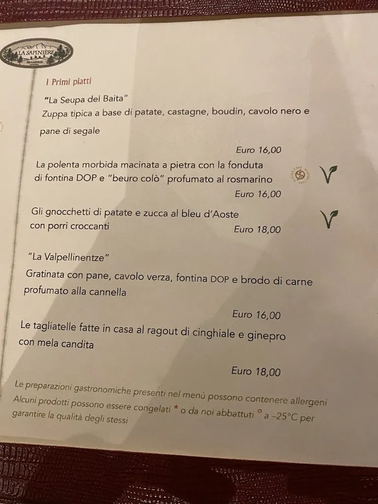 Menu_Brasserie La Sapinière_Courmayeur_image_2