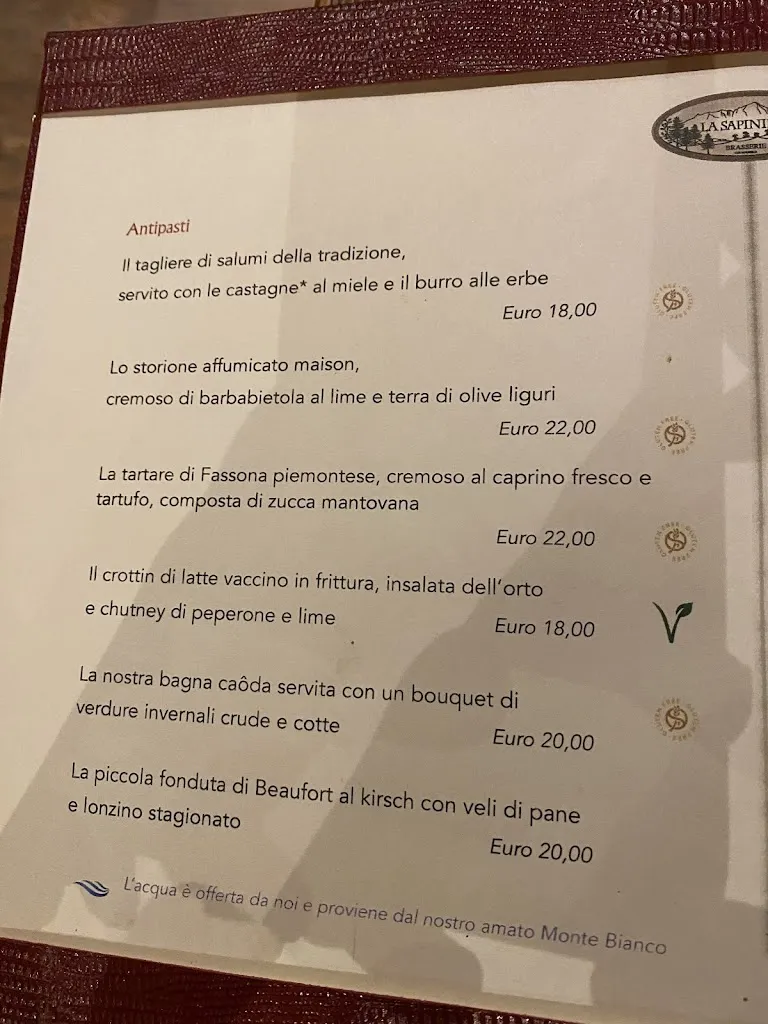 Menu_Brasserie La Sapinière_Courmayeur_image_3
