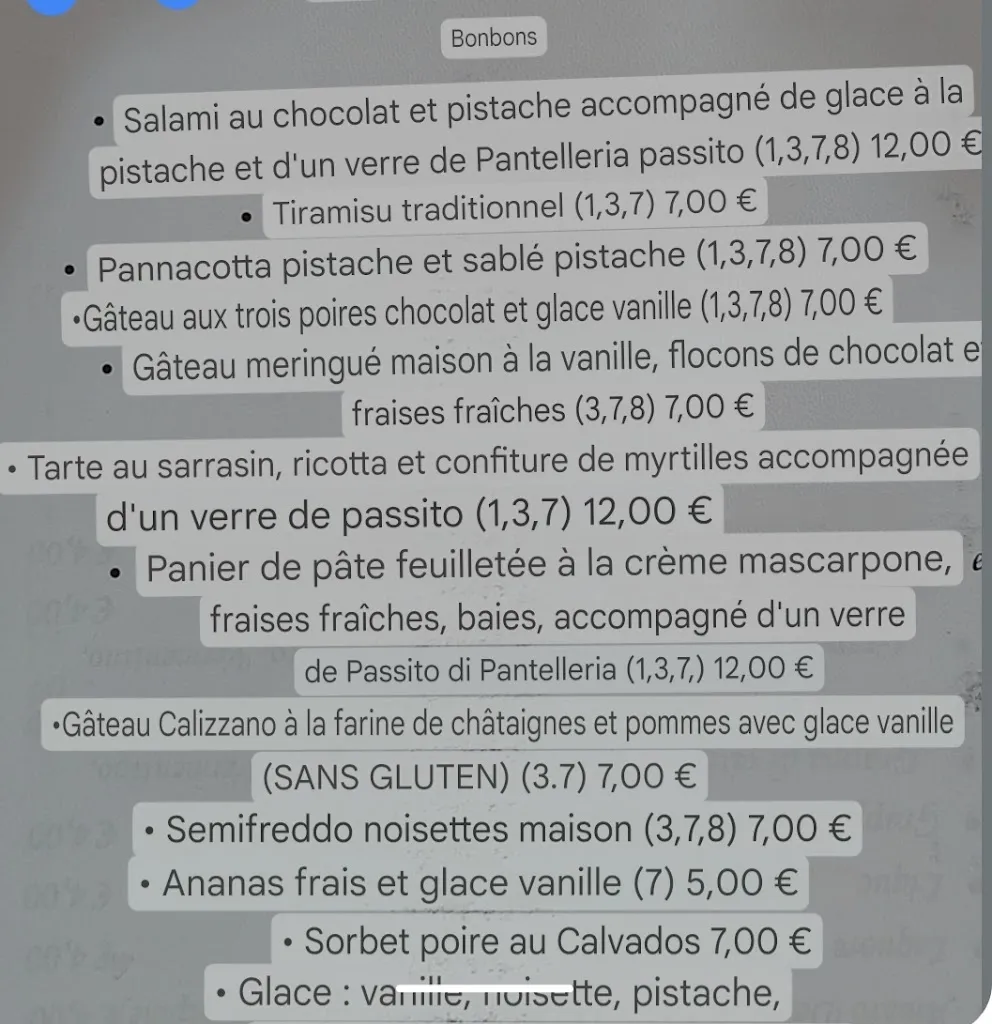 Menü_Trattoria Cucco_Calice Ligure_Bild_3