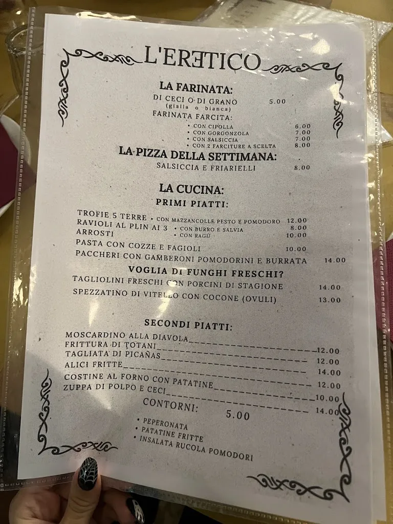 Menu_L'Eretico_Cairo Montenotte_image_1