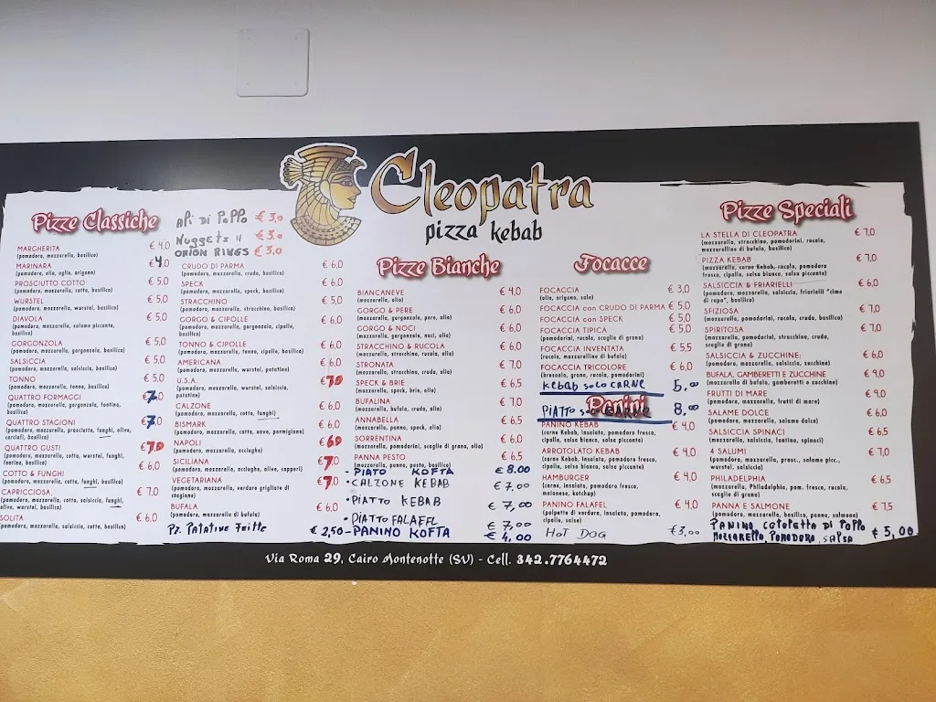 Menu_Cleopatra_Cairo Montenotte_image_1