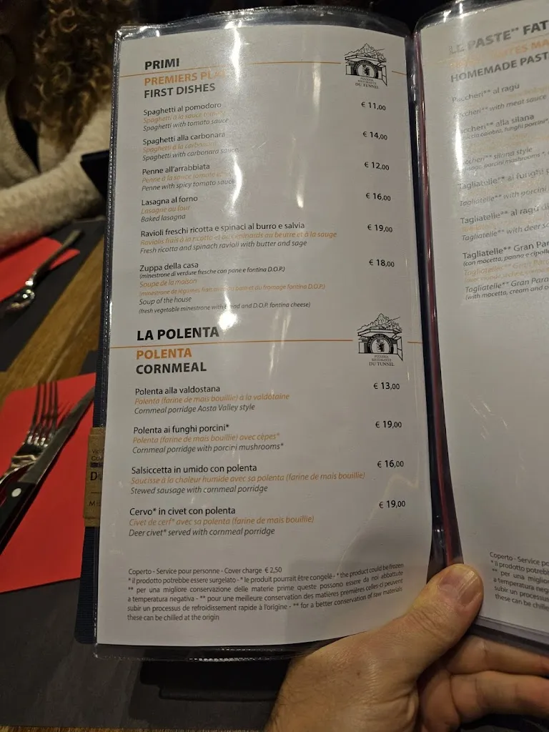 Menu_Pizzeria Ristorante du Tunnel_Courmayeur_image_3