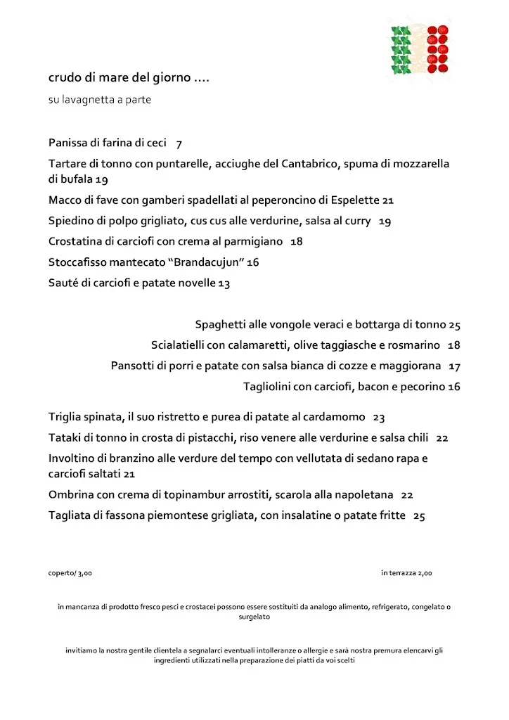 Menu_Amarea Ristorante Romolo Mare_Bordighera_image_3