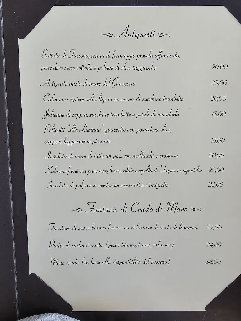 Menu_Il Garroccio Beach | Restaurant- Lounge Bar_Bordighera_image_2