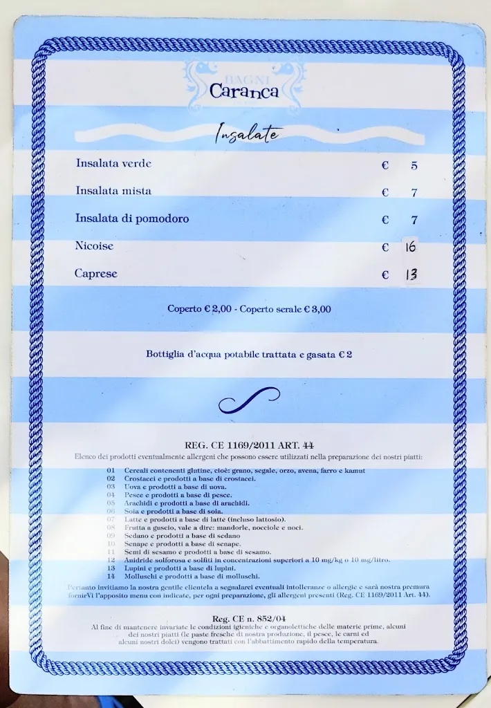 Menu_Bagni Caranca - Ristorante Caranca_Bordighera_immagine_2