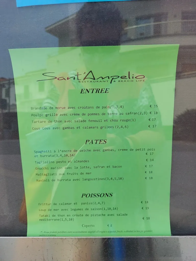 Menu_Sant'Ampelio Restaurant & Beach Life_Bordighera_image_3