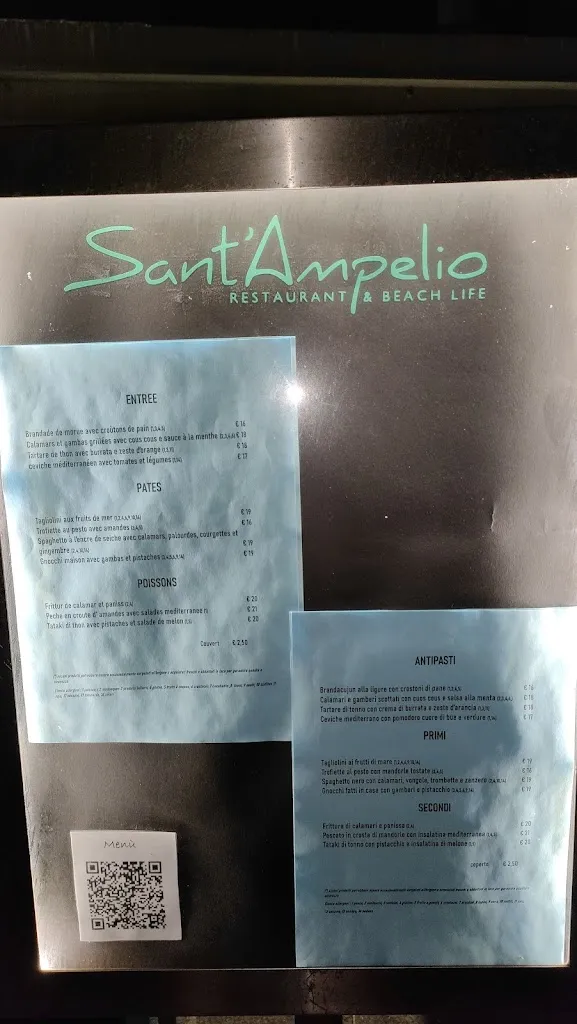 Menu_Sant'Ampelio Restaurant & Beach Life_Bordighera_image_4