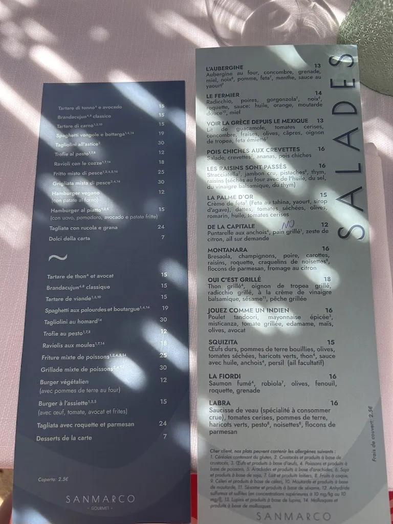 Menu_San Marco Gourmet_Bordighera_image_1