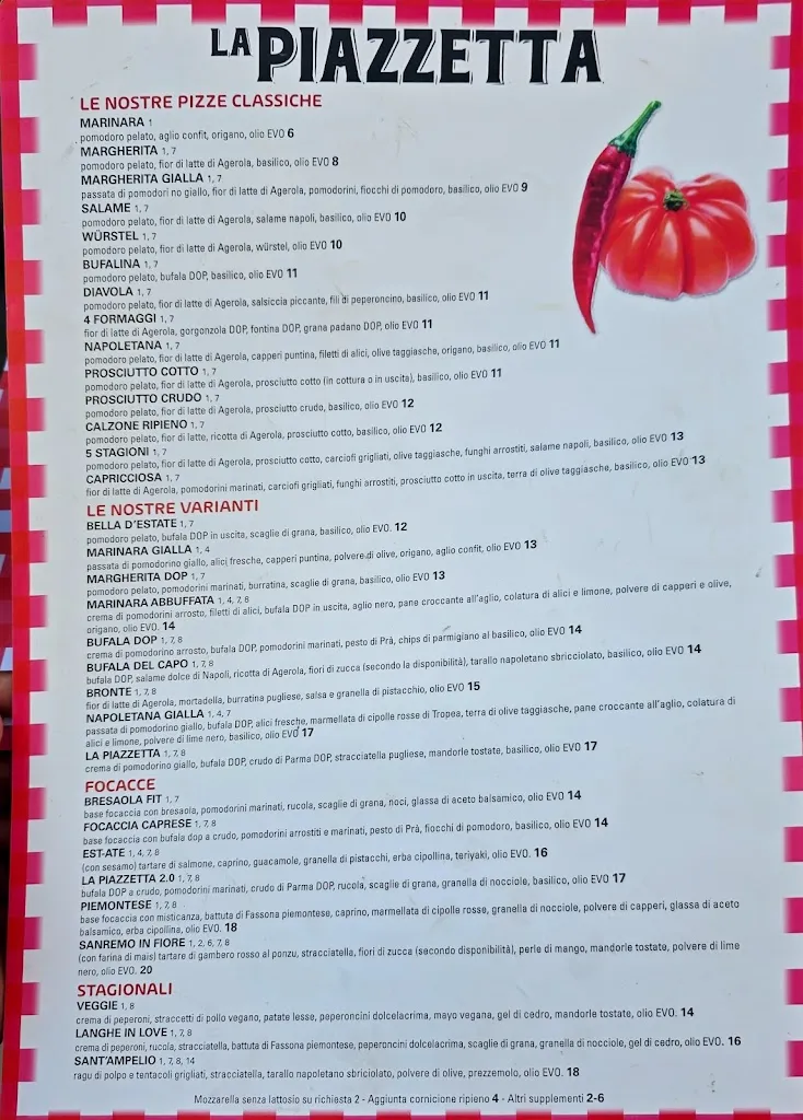 Menu_Ristorante Pizzeria La Piazzetta Nuova gestione_Bordighera_image_1