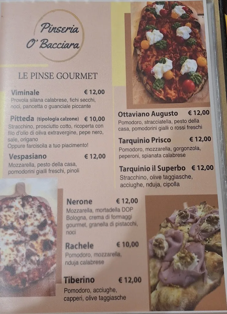 Menu_Bar Pinseria O' Bacciara Genova_Campomorone_image_1